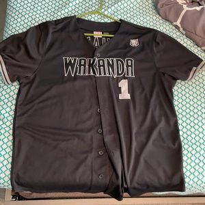 Wakanda marvel baseball jersey